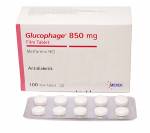 Glucophage 850 mg (100 pills)