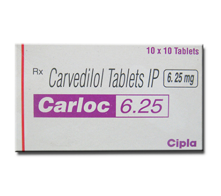 Carloc 25 mg (10 pills)
