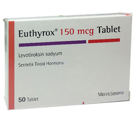 Euthyrox (T4) 25 mcg (50 pills)